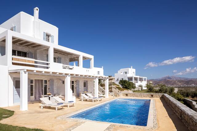 Villa exterior with pool