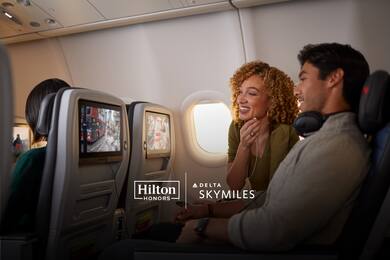 Earn Hilton Honors Points when you fly with Delta